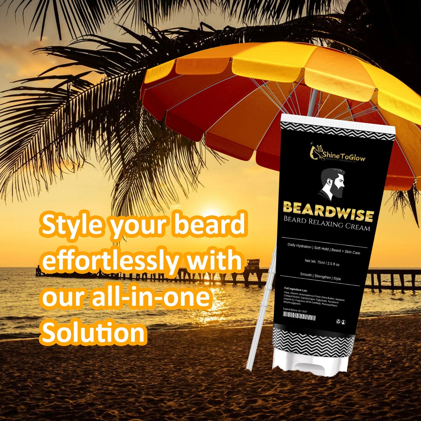 BEARDWISE - Beard Relaxing Cream for Men